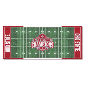 Ohio State Buckeyes 2024 CFP National Champions Football Field Runner