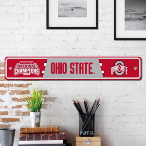 Ohio State Buckeyes 2024 CFP Champions Street Sign