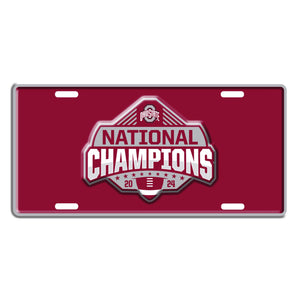 Ohio State Buckeyes 2024 CFP Champions Metal License Plate