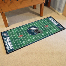 Philadelphia Eagles Super Bowl LIX Champions Football Field Runner - 30"x72"