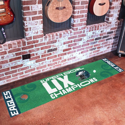 Philadelphia Eagles Super Bowl Champions 59 Putting Green Mat - 18