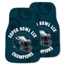 Philadelphia Eagles Super Bowl LIX Champions 2-piece Carpet Car Mats - 18"x27"