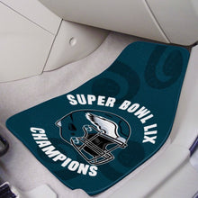 Philadelphia Eagles Super Bowl LIX Champions 2-piece Carpet Car Mats - 18"x27"