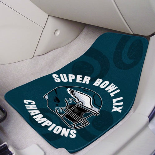 Philadelphia Eagles Super Bowl LIX Champions 2-piece Carpet Car Mats - 18