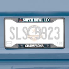 Philadelphia Eagles Super Bowl 59 Super Bowl Champions Chrome License Plate Frame