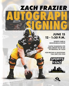Zach Frazier Pittsburgh Steelers Autograph Event