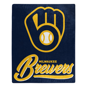 Milwaukee Brewers Plush Throw Blanket -  50"x60"