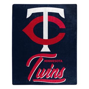 Minnesota Twins Plush Throw Blanket -  50"x60"