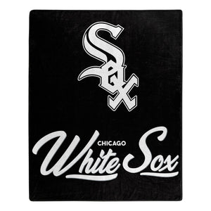 Chicago White Sox Plush Throw Blanket -  50"x60"