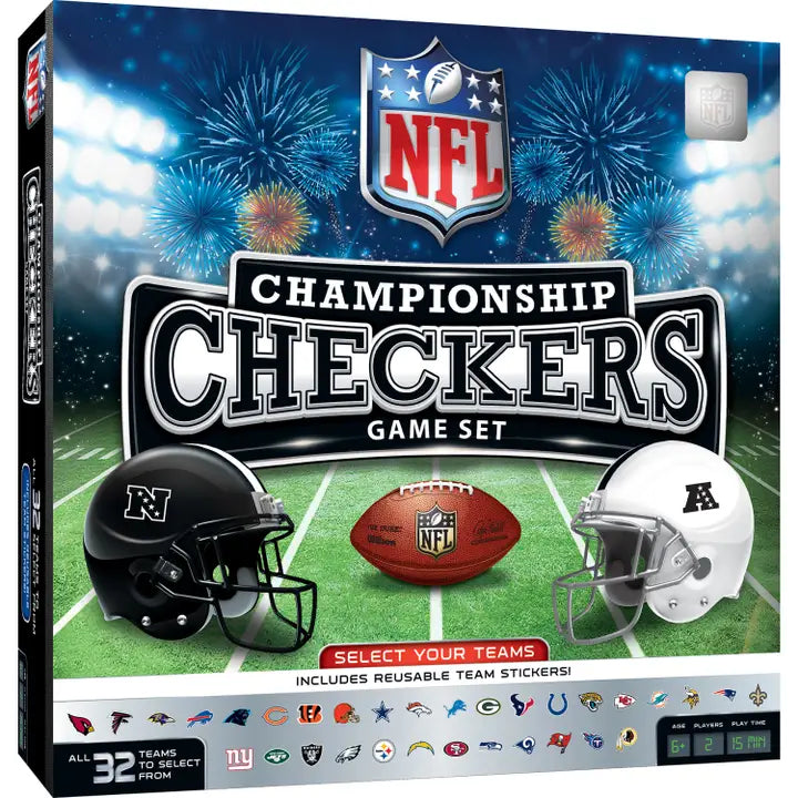 NFL Football Checkers Game