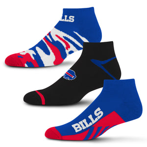 Buffalo Bills Camo Boom No Show Socks 3 Pack