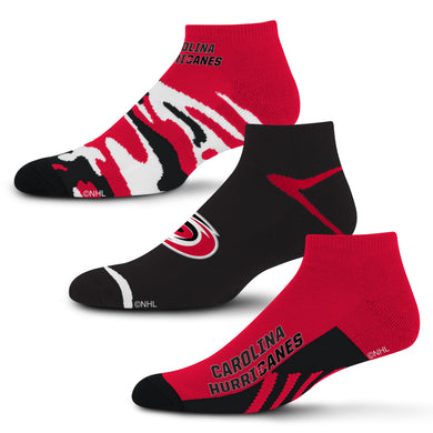 Carolina Hurricanes Camo Boom No Show Socks 3 Pack