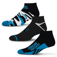 Carolina Panthers Camo Boom No Show Socks 3 Pack