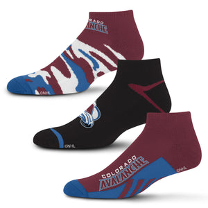 Colorado Avalanche Camo Boom No Show Socks 3 Pack