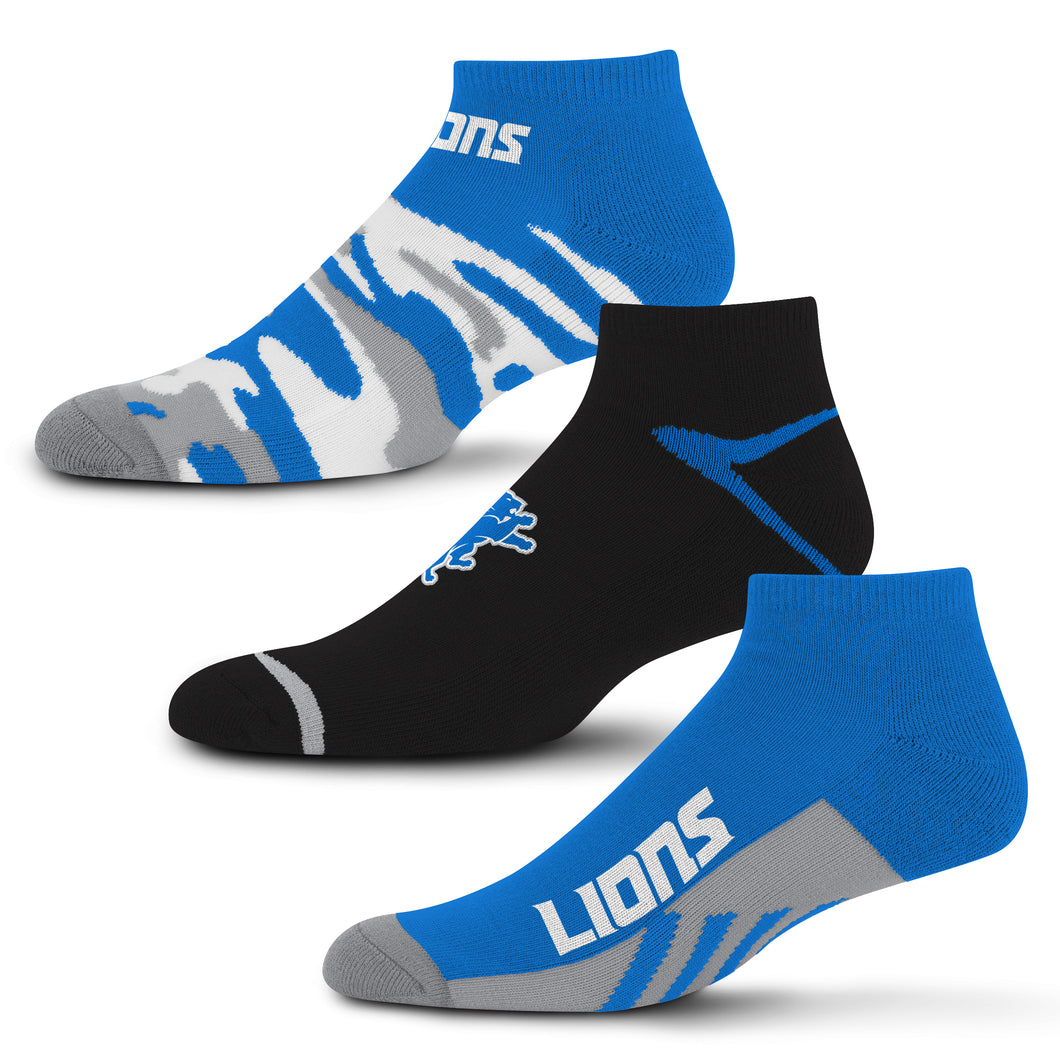 for Bare Feet Detroit Lions Camo Socks - 3 Pack