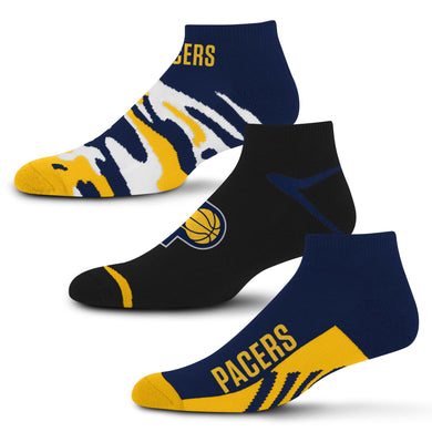 Indiana Pacers Camo Boom No Show Socks 3 Pack