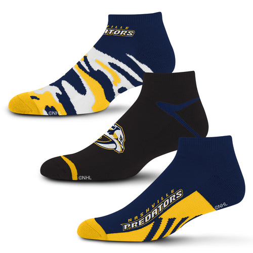 Nashville Predators Camo Boom No Show Socks 3 Pack