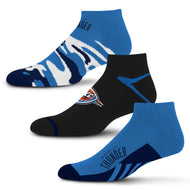Oklahoma City Thunder Camo Boom No Show Socks 3 Pack