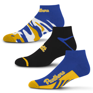 Pittsburgh Panthers Camo Boom No Show Socks 3 Pack