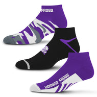 TCU Horned Frogs Camo Boom No Show Socks 3 Pack