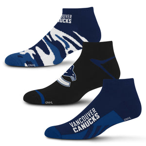 Vancouver Canucks Camo Boom No Show Socks 3 Pack