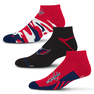 Washington Capitals Camo Boom No Show Socks 3 Pack