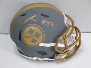 Zach Frazier Pittsburgh Steelers Slate Signed Mini Helmet JSA
