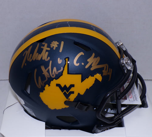 Garrett Greene CJ Donaldson Jahiem White Country Roads Signed Mini Helmet