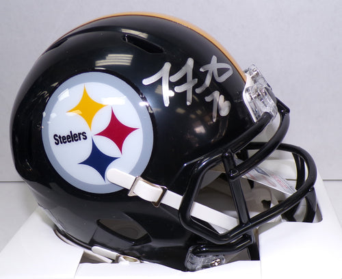 Troy Fautanu Pittsburgh Steelers Signed Mini Helmet JSA