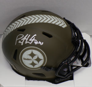 Payton Wilson Pittsburgh Steelers Salute To Service Signed Mini Helmet JSA