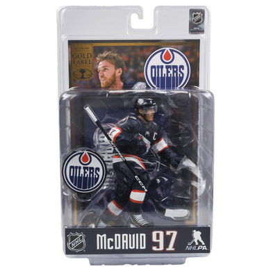 Connor McDavid w/Special Edition Jersey Edmonton Oilers Gold Label NHL 7