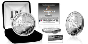 Los Angeles Dodgers 2024 World Series Champions 1oz .999 Pure Silver Coin