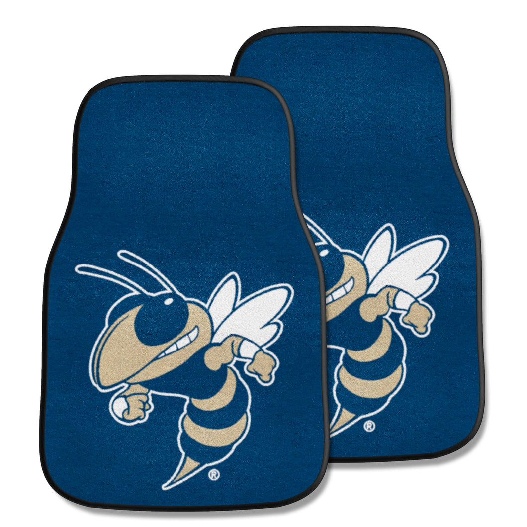 Georgia Tech Yellow Jackets 2-piece Carpet Car Mats - 18