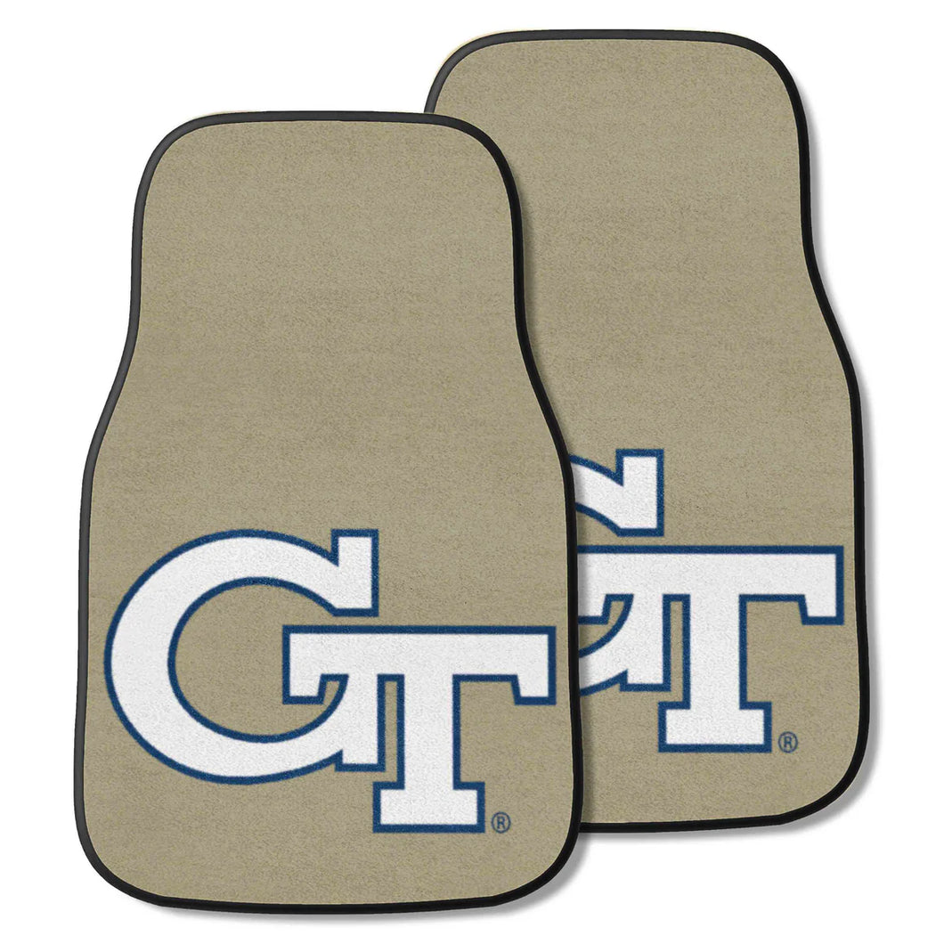 Georgia Tech Yellow Jackets 2-piece Carpet Car Mats - 18