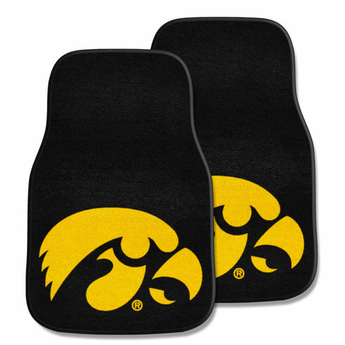 Iowa Hawkeyes 2-piece Carpet Car Mats - 18