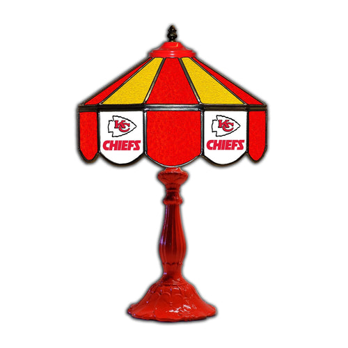 Kansas City Chiefs Glass Table Lamp - 21