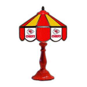 Kansas City Chiefs Glass Table Lamp - 21"