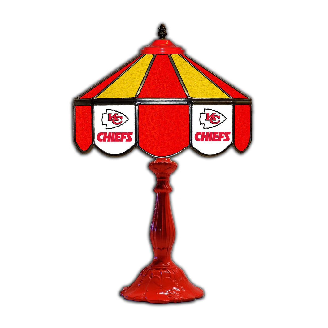 Kansas City Chiefs Glass Table Lamp - 21