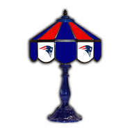New England Patriots Glass Table Lamp - 21"
