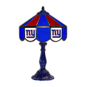 New York Giants Glass Table Lamp - 21"