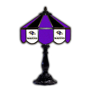 Baltimore Ravens Glass Table Lamp - 21"