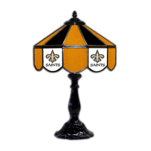 New Orleans Saints Glass Table Lamp - 21"