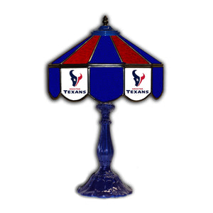 Houston Texans Glass Table Lamp - 21"