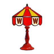 Washington Commanders Glass Table Lamp - 21"