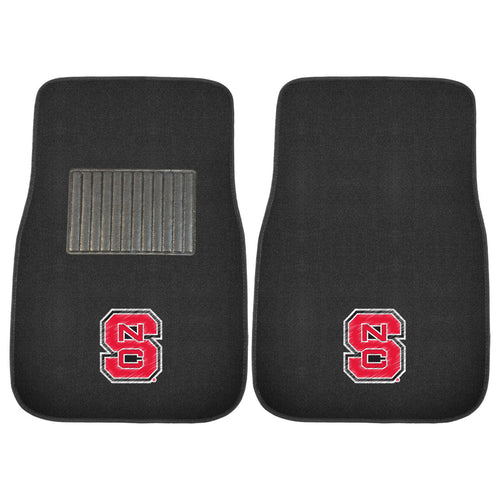 North Carolina State Wolfpack 2-Piece Embroidered Car Mat Set - 17