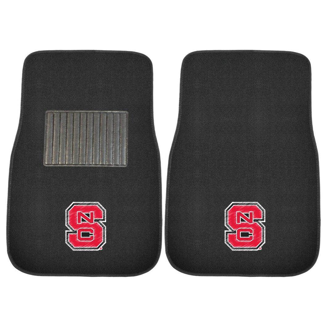North Carolina State Wolfpack 2-Piece Embroidered Car Mat Set - 17