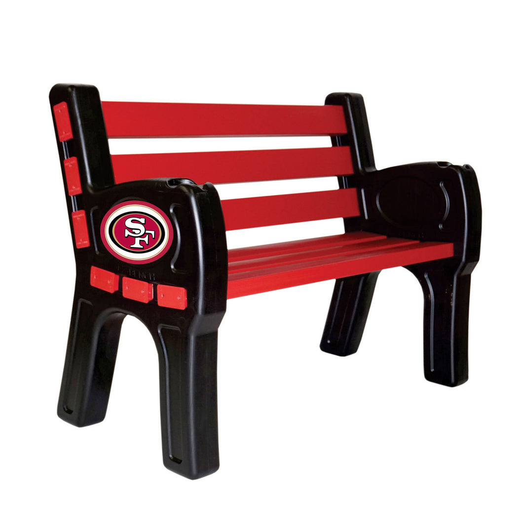 San Francisco 49ers Park Bench