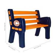 Chicago Bears Park Bench