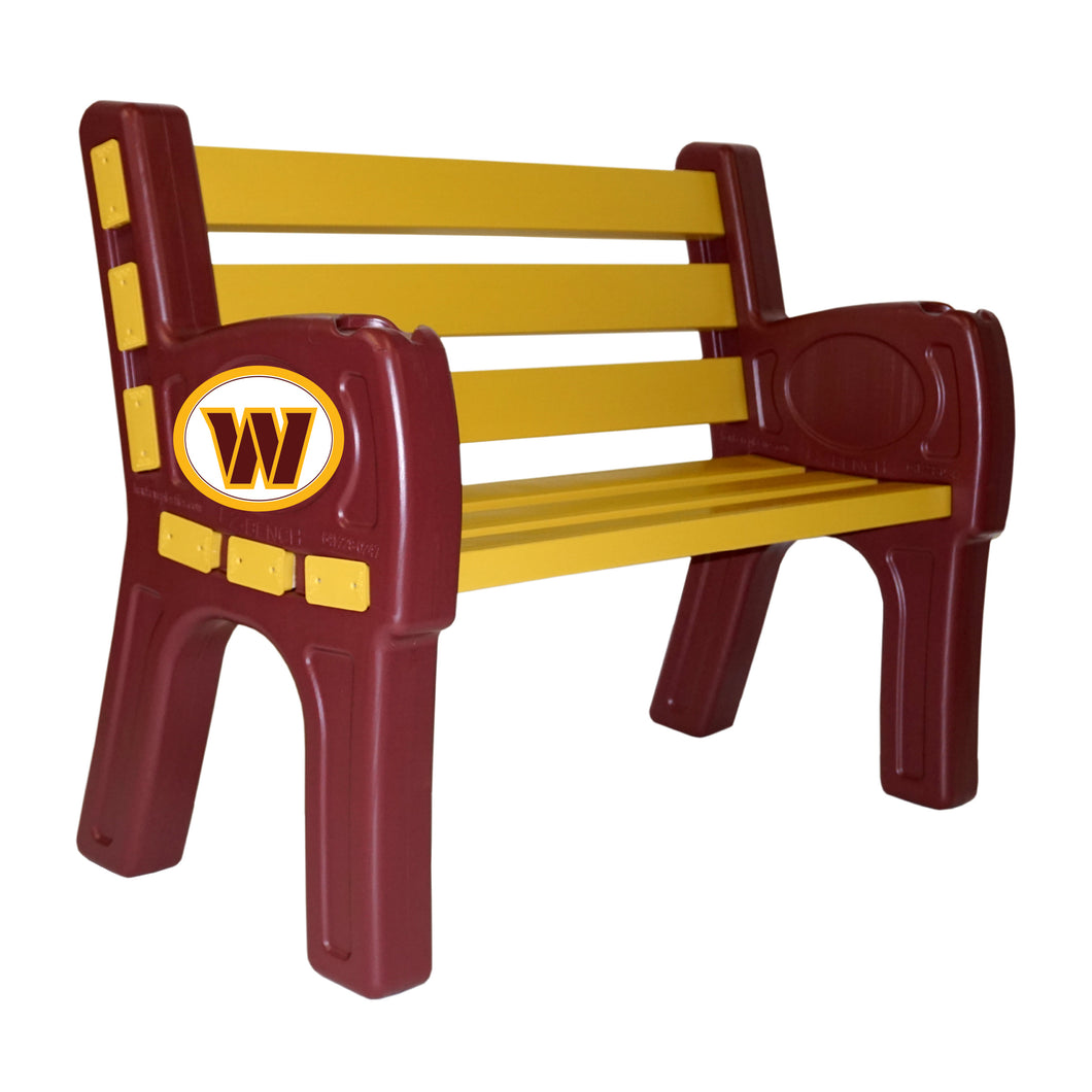 Washington Commanders Park Bench