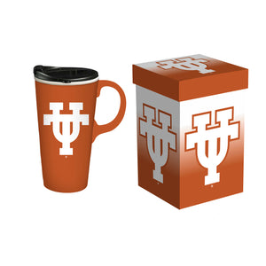 Texas Longhorns 17oz. Travel Coffee Mug with Gift Box